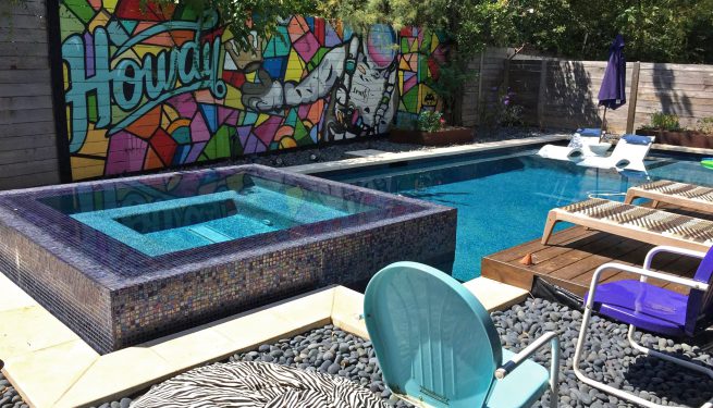 hot tub in pool